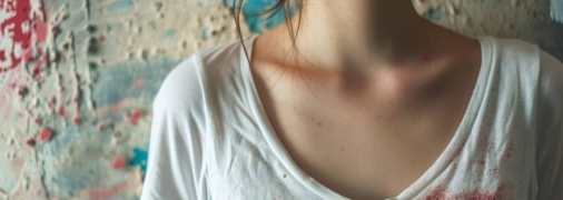 Пятна от косметики можно легко отстирать народными методами (изображение создано с помощью ИИ)