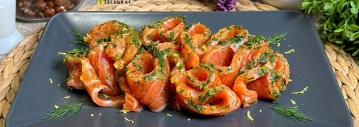 Засоленная форель Гравлакс