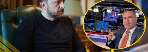 Владимир Зеленский и Майк Уолтц