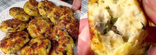 Рублені котлети з грибами та сиром