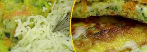 Омлет з кабачком та сиром