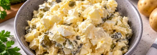 Нежный салат с плавленым сыром и огурцом