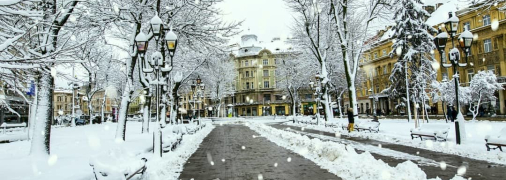 Снег во Львове