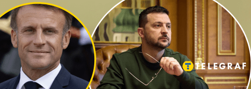 Владимир Зеленский и Эмманюэль Макрон