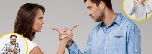 Мужчина и женщина ссорятся