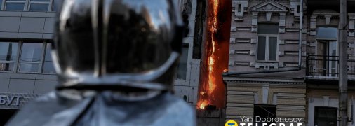 Пожар в больнице в Киеве