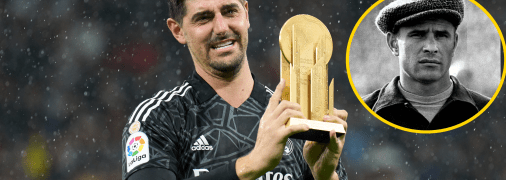 Тібо Куртуа з трофеєм Яшина