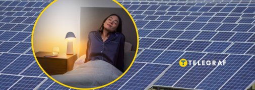 Солнечная батарея, женщина, свет