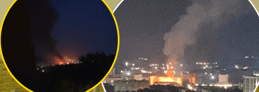 Пожежі в Росії після атак дронів