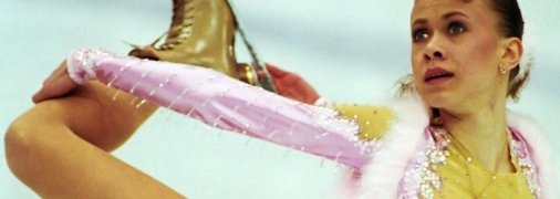 Оксана Баюл на Олимпиаде в Норвегии