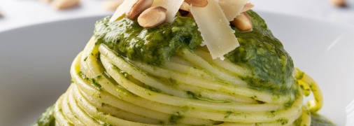 Паста с соусом песто – это классика итальянской кухни (изображение создано с помощью ИИ)