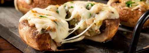 Необычные фаршированные шампиньоны