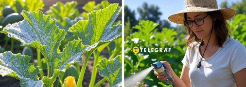 Боротися з білим нальотом на кабачках можна народними методами