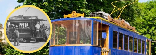 Перший електричний трамвай у Києві