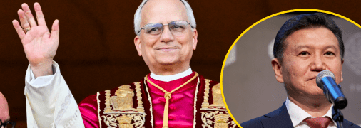 Кірсан Ілюмжинов та Папа Римський Лев XIV