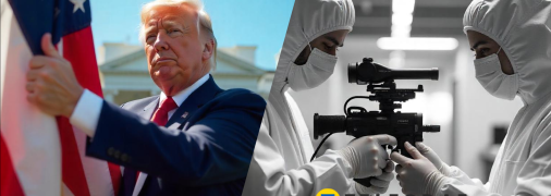 Дональд Трамп и тайное оружие США – визуализация искусственного интеллекта