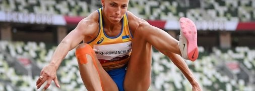 Марина Бех-Романчук успешна не только в секторе для прыжков в длину.