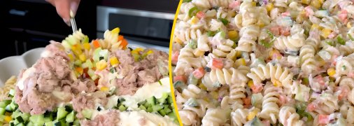 Салат с макаронами