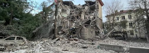 Последствия ракетного удара по Запорожью