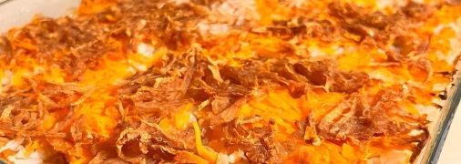 Сладка рисовая запеканка с тыквой и яблоками