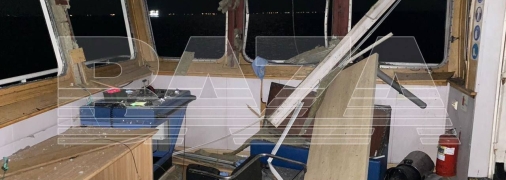 Подсанкционный российский танкер SIG после атаки морскими дронами