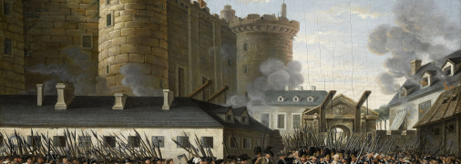 Штурм Бастилії та арешт коменданта де Лоне 14 липня 1789 року. Невідомий художник, кінець XVIII століття