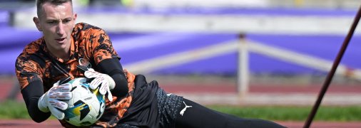 Воротар "Шахтаря" Дмитро Різник