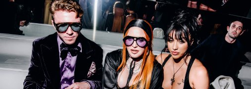 Мадонна з сином Рокко та донькою Лурдес на показі колекції Tom Ford весна-літо 2023