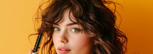 Красивые локоны можно сделать и без использования плойки (изображение создано с помощью ИИ)