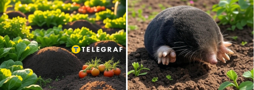 Дізнайтеся, як безпечно боротися кротами на городі та в саду