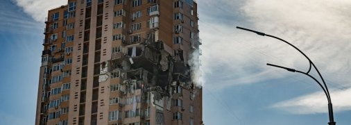 Киев после обстрелов