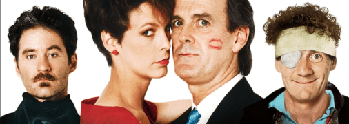 Зловмисники чудово відомі: це Кевін Клайн, Джеймі Лі Кертіс, Джон Кліз та Майкл Пейлін.