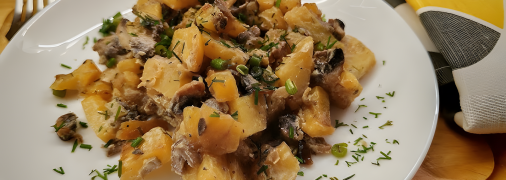 Як приготувати картоплю з грибами