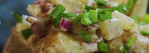 Сытный картофельный салат