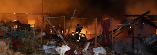 Наслідки удару по житлових будинках