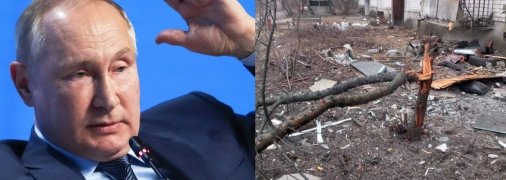 Владимир Путин и последствия обстрелов на Донбассе