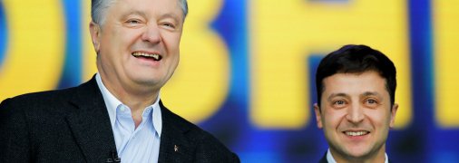Петр Порошенко и Владимир Зеленский