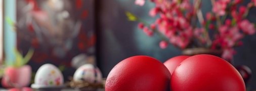 Яйца, окрашенные свеклой, получаются очень хорошими (изображение создано с помощью ИИ)