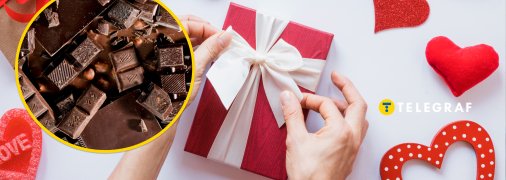 Шоколад, подарок на День святого Валентина