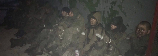 Полонені росіяни під Вугледаром, що за 100 км від Бахмута