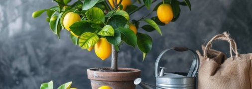 Лимон неприхотлив в уходе, но требует правильного ухода (изображение создано с помощью ИИ)