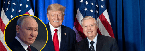 Володимир Путін, Дональд Трамп та Ліндсі Грем