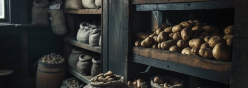 Картофель нужно хранить в правильных условиях (изображение создано с помощью ИИ)