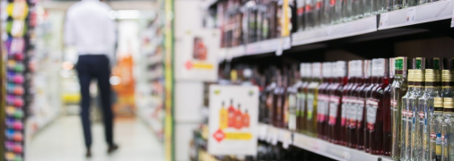 Алкоголь в украинском магазине