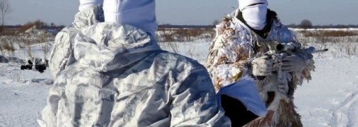 Бійці ЗСУ у зимовому обмундируванні
