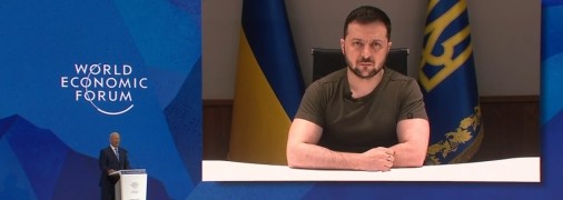 Владимир Зеленский на форуме в Давосе