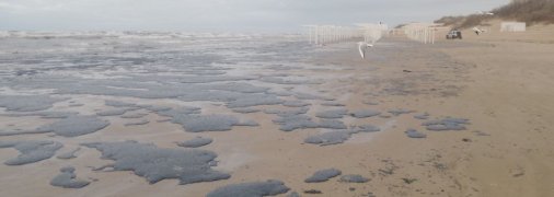 Ще взимку пляжі в Анапі виглядали так