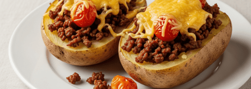 Картофельные челноки с мясом