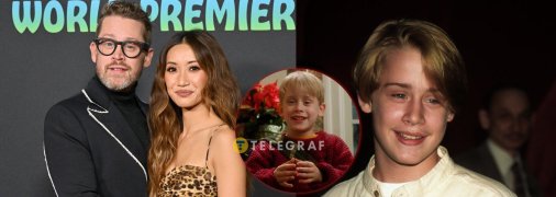 Маколей Калкін із дружиною Брендою Сонг