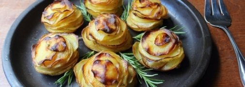 Розы из картофеля